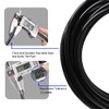 Pneumatic Tubing Black PU Air hose Pipe Tube Kit 6mm