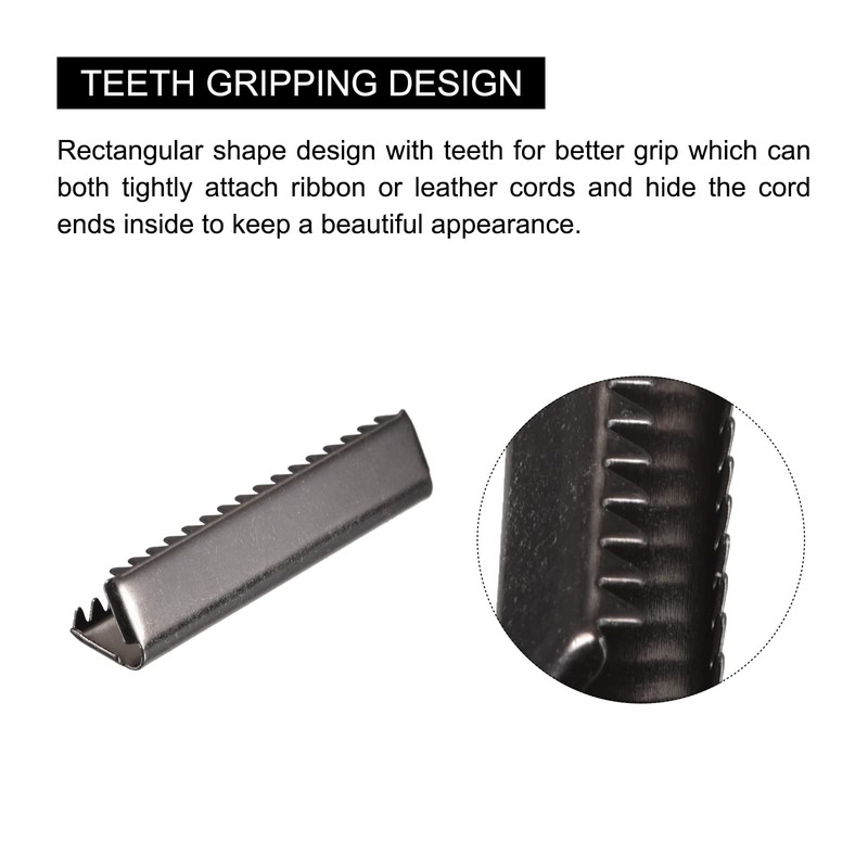 sourcing map 24 Pieces Belt Buckle End Tips, 30mm/1.18" Band
