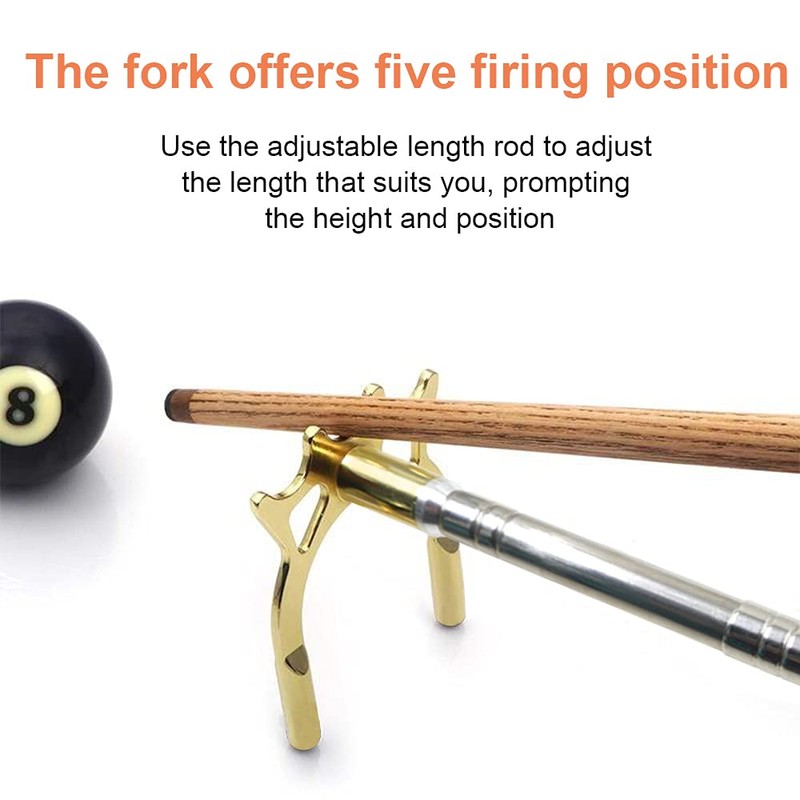 Retractable Pool Bridge Stick, Portable Telescopic Bridge for Billiards, Removable