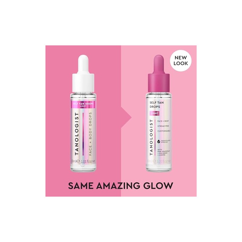 TANOLOGIST, Self Tan Drops, Serum Autobronceador Facial y Corporal con