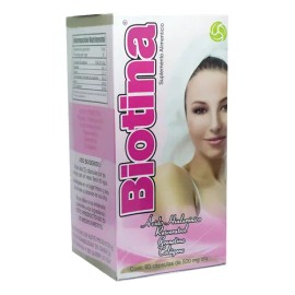 Biotina, Colágeno Y Ácido Hialurónico 60 Cápsulas 2 Piezas                                                                                            
