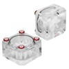 Water Flow Meter LeakingProof Transparent Acrylic Computer WaterCooled Rheometer
