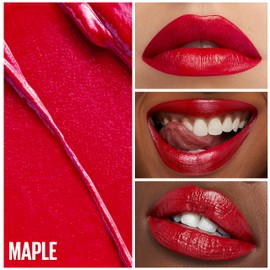 Maybelline Green Edition Butter Cream High-Pigment Bullet Lipstick, Maple, Bright Red, 0.12 oz