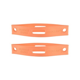 2 Pack Firefighter Helmet Straps, Thickened Rubber Firefighter Helmet Band to Hold Flashlight and Firefighting Accessories, Durable and Elastic to Fit for Most Fire Helmets or Hard Hats, Orange