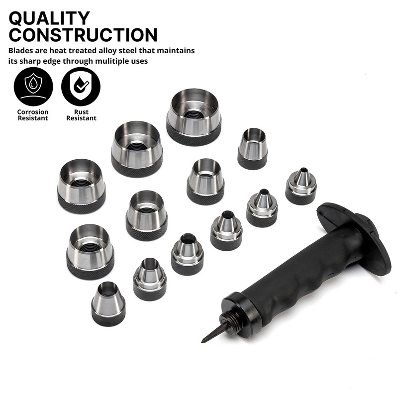 NEIKO 02604A Hole Punch Set | SAE & Metric, 3/16”