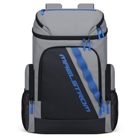 Maelstrom Backpack Cooler,36 Can Cooler Backpack,Soft Cooler Bag Insulated Leakproof,Lightweight Ice Chest Backpack,Travel Cooler Lunch Backpack for Camping,Hiking,Beach,Gray