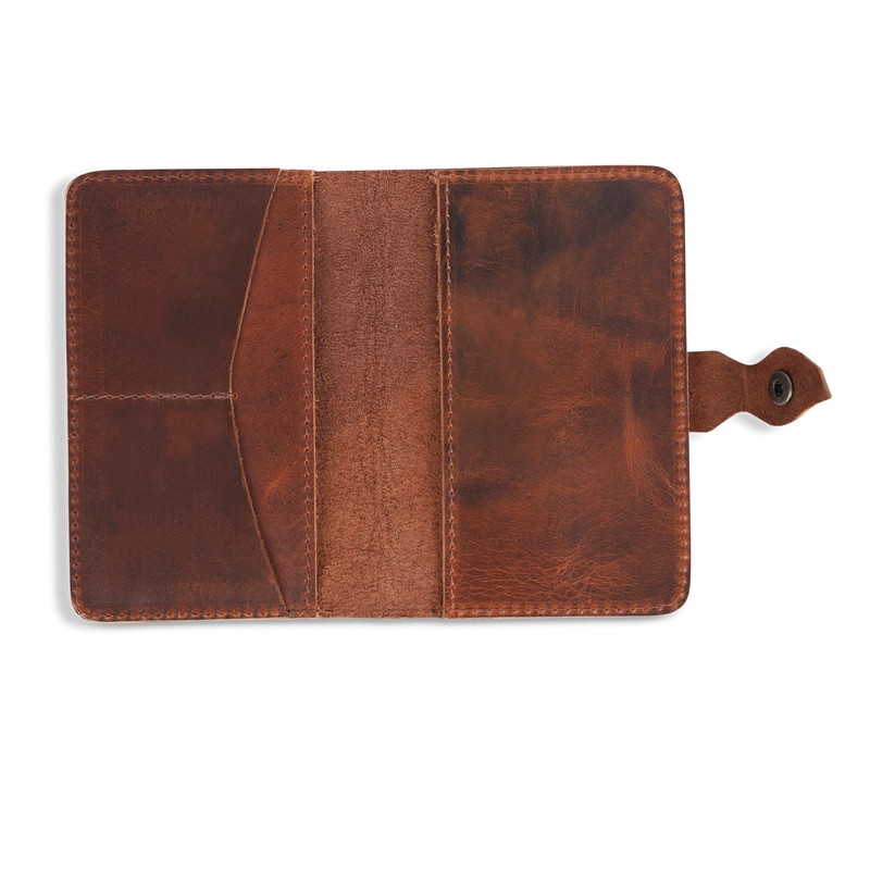 TheAntiq Refillable Tan Field Journal Diary Cover with Pen Loop
