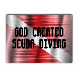 Makoroni - GOD Created Scuba Diving Diving Diver - Jigsaw Puzzle 80 pcs, DesJ56