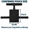 Black Urinary Drainage Bag Holder Pouch with Waist and Thigh