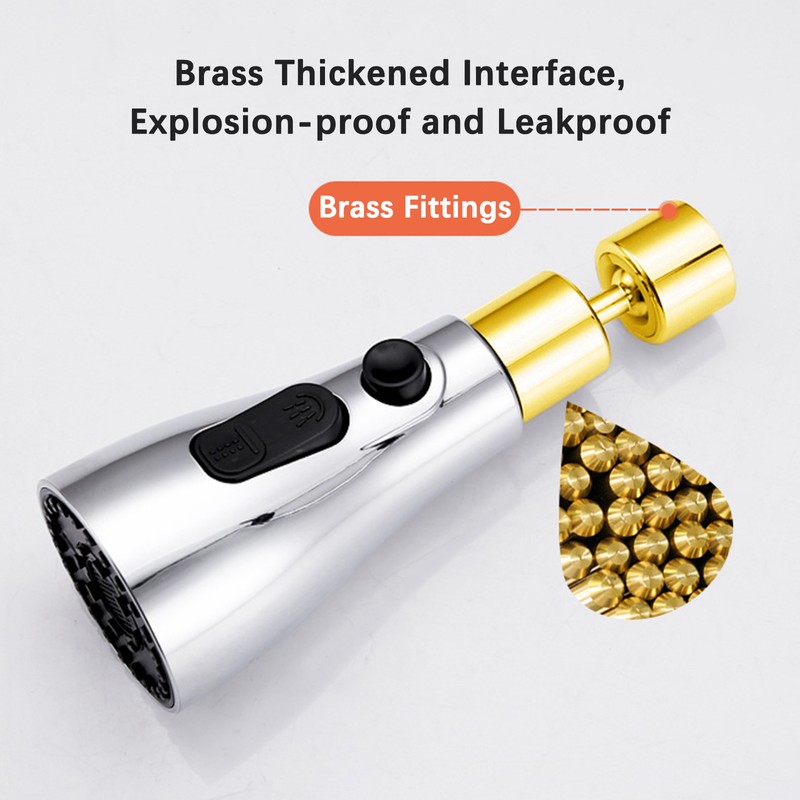 Swivel Universal Faucet Extender Swivel Head Metal Attachment Rotatable Faucet