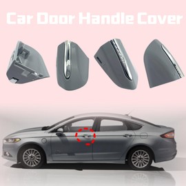 Gztoyu Door Handle Key Bezel Cover Cap Front Left Exterior Compatible with Ford Fusion 2013-2020 | Edge 2015-2020 DS7Z 54218A15-DC (Grey)