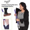 4-in-1 Dressing Stick- 24" Dressing Pal. Long Handled Shoe Horn,