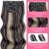 [NEW IN] Vigorous Clip in Hair Extensions Long Wavy Synthetic