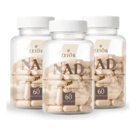 Nad + Suplemento Nicotinamida Resveratrol 180 Capsulas Zeiör