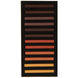 KOH-I-NOOR TOISON D'OR 8592 Artist's Soft Pastels - Brown (Pack of 12)