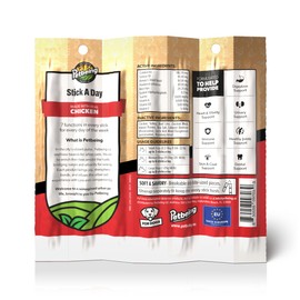 PETBEING Stick a Day | Specially Formulated 7-in-1 Functions Daily Real Meat Supplement for Dogs | Dog Chew Stick & Pet Vitamins Supplements Combination (7-Pack x 4, Chicken)