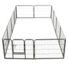 vidaXL Dog Playpen - Heavy-Duty Steel Panels with Secure Latch,