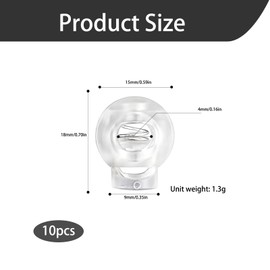 Nzexlyva 10PCS Plastic Cord Lock Stopper End Spring Stop, Small Single Hole Trouser Drawstring Toggle, Roman Blind Clips for Shoe Clips, Toggles Rope End for Drawstring Clothing, Shoelace, Bag