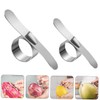 LIFKOME 1Set Stainless Steel Citrus Peelers Ergonomic Orange Peeler Tools