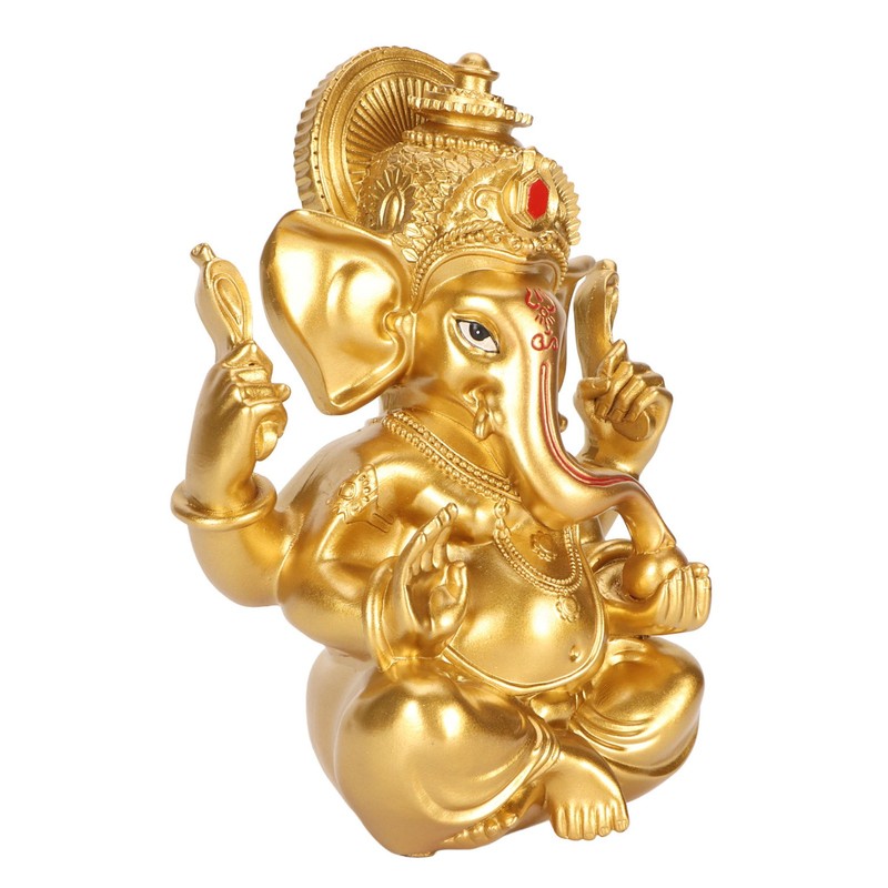 Indian Ganesha Statue Elephant Hindu God Sculpture Resin Decorative Indian