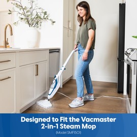 Vacmaster 952779 Microfiber & Washable Replacement Mop Pads, 4 pack, for SMF1501 2-in-1 Steam Mop