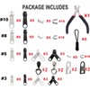 QOOWFEANIG 108 Pcs Zipper Repair Rescue Kit Zipper Pull Replacement