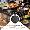 Overmont Cast Iron Dutch Oven with dual use Skillet lid