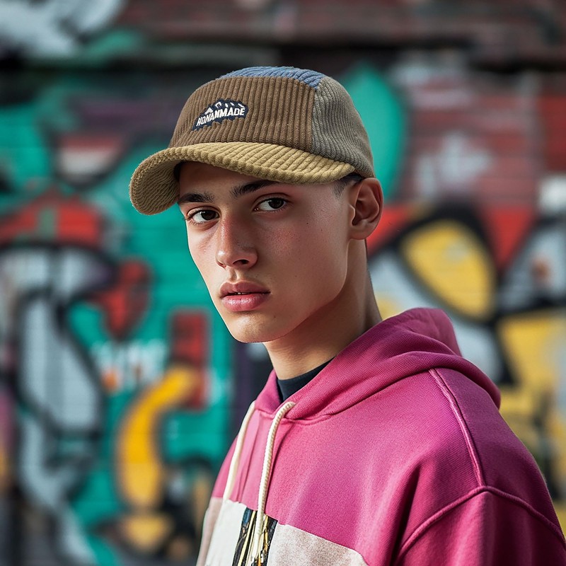 Clakllie Flat Brim Embroider Baseball Cap for Men Women Cotton