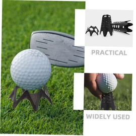 Kisangel Golf Tee Golf Ball Holder Golf Simulator Accessories Golf Ball Stand Golf Training Accessories Golf Range Tees Professional Golf Accessories Golf Simulator T-Shirts Polypropylene Black Pack