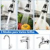 Aireador de Grifo Cocina con Filtro, 3 Modos Extensor G1/2
