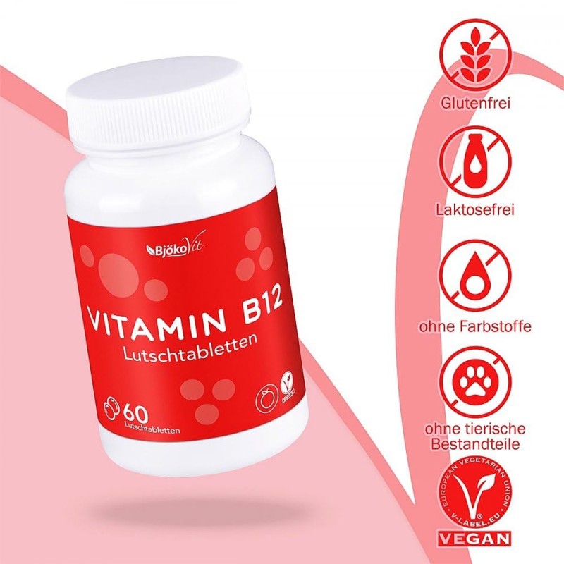 BjökoVit Vitamin B12 Lozenges, Pack of 60 Tablets