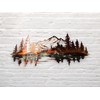Copper Plated Mountain Reflections Metal Wall Art (26 1/4" x