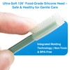 NKQ Eyelid Brush for Sensitive Eyes,Soft Silicone Eyelid Scrubber,Gentle Cleansing