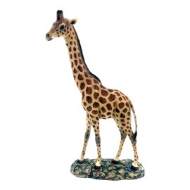 ICE ARMOR 12.5" H Giraffe Standing Figurine - Photo wrongStatue Sculpture Ornament Decor for Housewarming, Holidays, Christmas for Men/Women