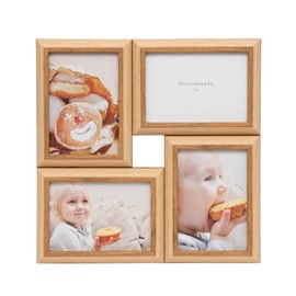 Fuji Color 507083 Photo Frame, Natural Color Frame, 2601L4, Large, 4 Sides, Brown