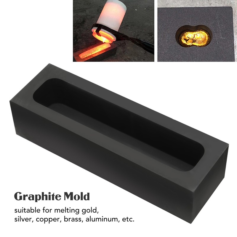 Rectangular Graphite Ingot Mold Fast Heating High Purity Graphite Crucible