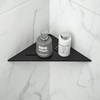 Bernkot Corner Shower Shelf 10" Matte Black 304 Stainless Steel