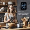 Lunartec LED Clock Wireless Wall Clock: Flat LED Wireless Table