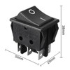 uxcell DPDT 6P 2Position 2NO 2NC ON-OFF Snap in Mounting