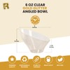 R-kay 6 Pack Angled Candy Bowls - Clear Plastic bowls