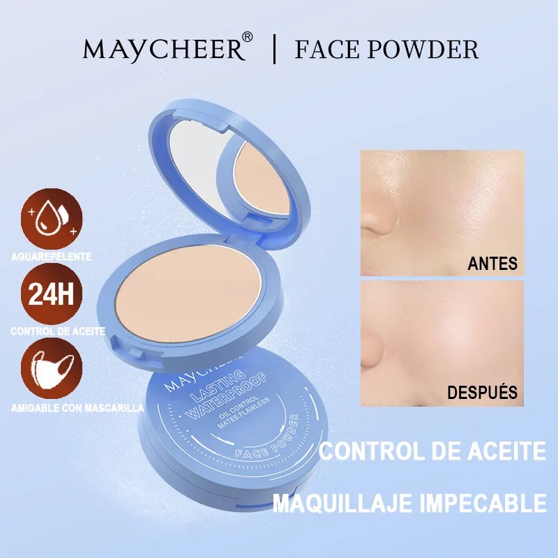 Base Maquillaje Polvo Compact Fijador Mate