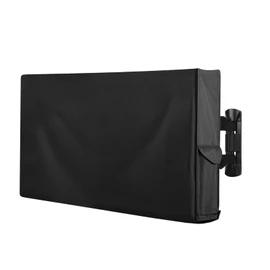 OutdoorLines Waterproof & Weatherproof Outdoor TV Cover - for 65-70 Inch Flat Screen TV, Dustproof & UV Resistant, Black, Size 64"L x 40"W x 5.5"H