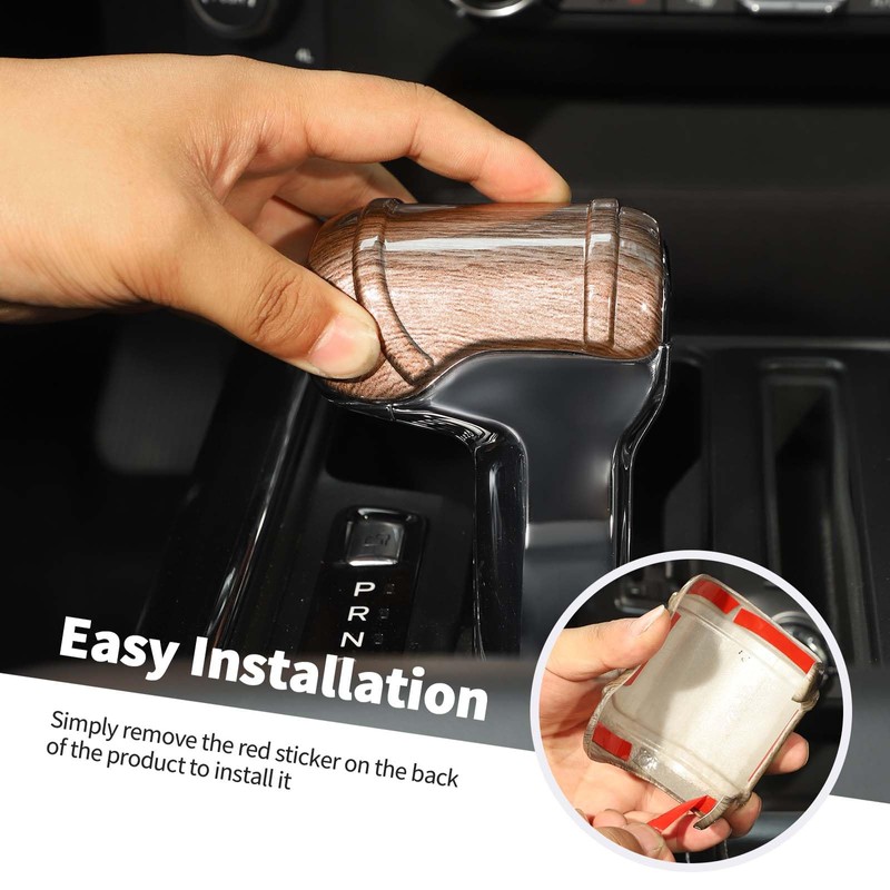 Jimen Compatible with Ford F150 2021-2023, Gear Shifter Knob Cover