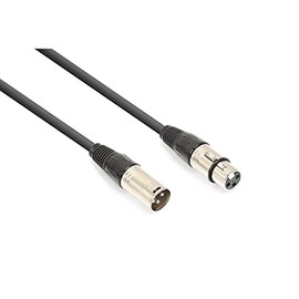 Vonyx DMX Cable XLR (m/w) 110 Ohm for Light Effects - 3 Metres