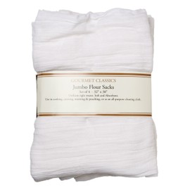 HIC White Jumbo Flour Sack Towels, 32 by 38-Inch, Set of 4