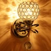 Round Wall Lamp Crystal Lamp E14 Lamp Holder for Home