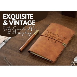 InnoBeta Deployment Gifts Journal Notebook, for Military, Army Husband, Dad，Wife, Mom, Girlfriend on Christmas, Birthday, Sketchbook, Travel Diary, Lined Planner, Faux Leather, 7.8 * 5 Inches