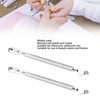 2Pcs Dual Ended Cuticle Pusher Stainless Steel Multipurpose Portable Cuticle