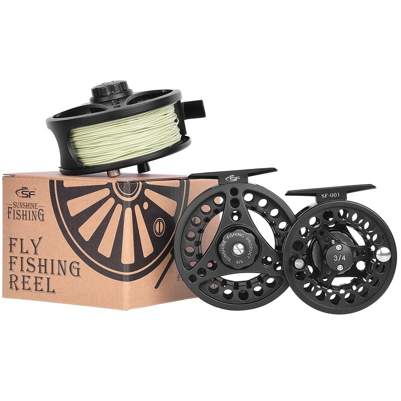 SF Large Arbor Fly Fishing Reel with Aluminum Alloy Body