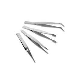 Multicraft Imports Craft Medley BT205 Beading & Jewelry Tool, Tweezer Set Assorted, 4-Piece